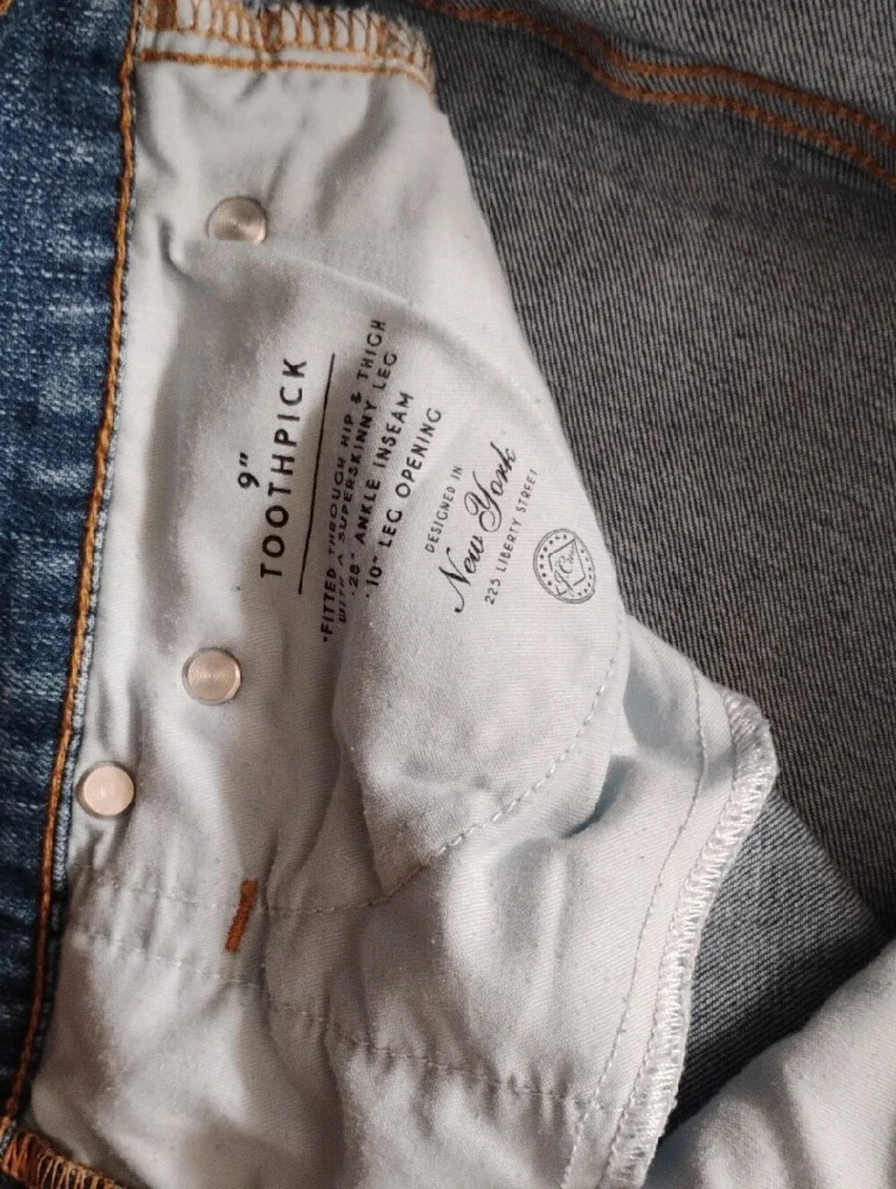 J. Crew Light Blue High-Rise Button-Fly Jeans